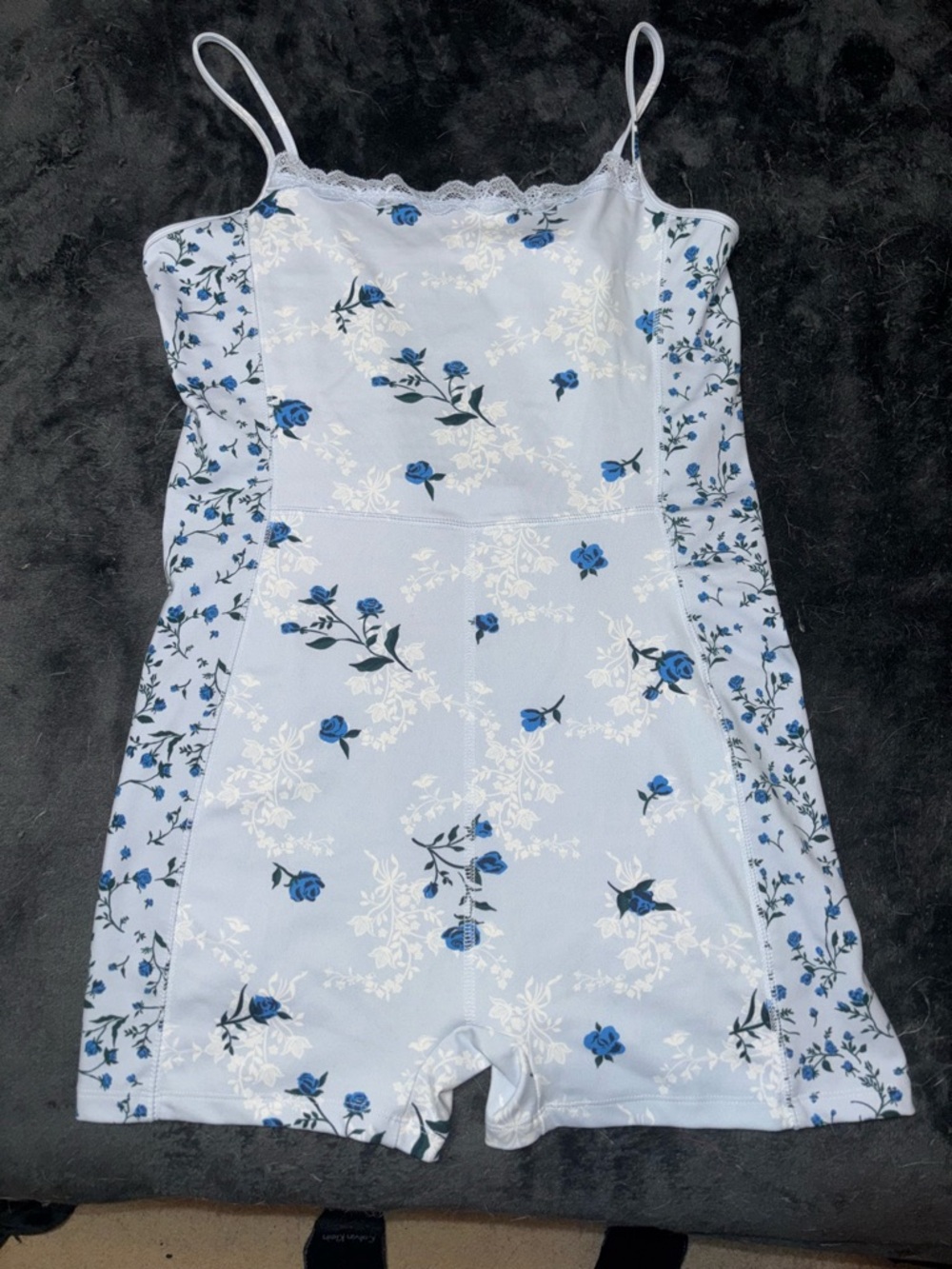 wild fable Light Blue Rose-Print Romper